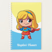 Schattige Supergirl Stance Planner (Voorkant)