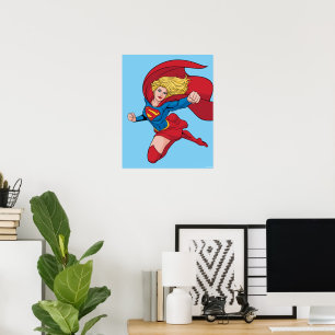 Schattige Supergirl Stance Poster