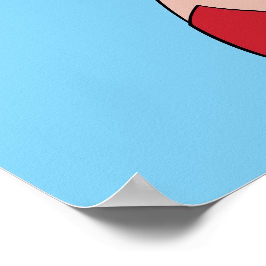 Schattige Supergirl Stance Poster (Hoek)