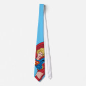 Schattige Supergirl Stance Stropdas (Voorkant)