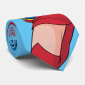 Schattige Supergirl Stance Stropdas (Opgerold)