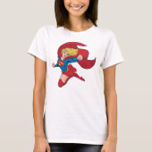 Schattige Supergirl Stance T-shirt (Voorkant)