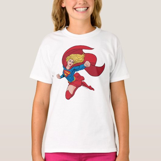 Schattige Supergirl Stance T-shirt (Voorkant)