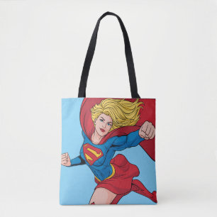 Schattige Supergirl Stance Tote Bag