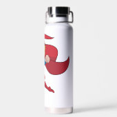 Schattige Supergirl Stance Waterfles (Achterkant)