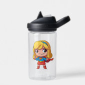 Schattige Supergirl Stance Waterfles (Links)