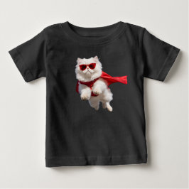 Schattige superheld witte Perzische kat