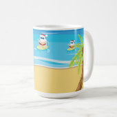 SCHATTIGE SURFEN KERSTMIS SINTERKLAAS KOFFIEMOK (Voorkant rechts)