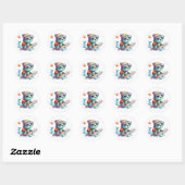 Schattige Surfen Tutle Stickers (Vel)