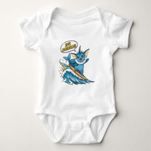 Schattige Surfende Vaporeon - Eevee Evolutie Water Romper