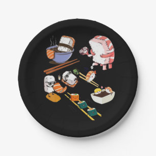 Schattige Sushi Anime Kawaii Otaku Manga Set Japan Papieren Bordje