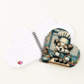 Schattige Sushi Chef Puppy Notitieboek (Binnen)