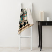 Schattige Sushi Chef Puppy Sherpa Deken (In situ)