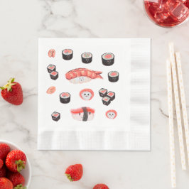 Schattige Sushi Party Servet