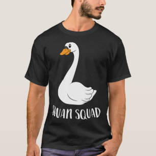 Schattige Swan Squad Grappig Team Zwanen T-shirt