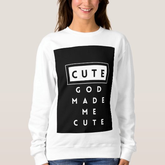 Schattige Sweatshirt voor dames (Voorkant)