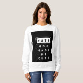 Schattige Sweatshirt voor dames (Voorkant volledig)