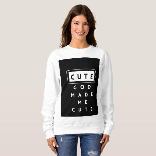 Schattige Sweatshirt voor dames (Voorkant volledig)