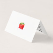 Schattige & Sweet Strawberry Baby shower Kaart (Achterkant)