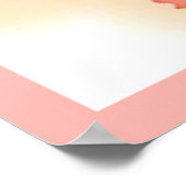 Schattige Sweet Strawberry Bliss Poster (Hoek)