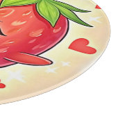 Schattige Sweet Strawberry Bliss Snijplank (Hoek)