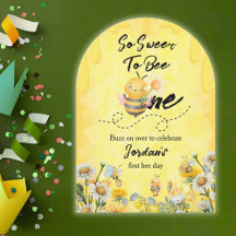 Schattige Sweet to Bee One Wildflower 1e verjaarda