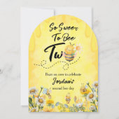 Schattige Sweet to Bee Twee Wilde bloemen 1e verja Kaart (Voorkant)