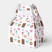 Schattige Sweet & Treats Baby shower Dank u Bedankdoosjes (Achterkant)