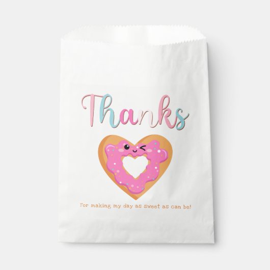 Schattige Sweet & Treats Feest Verjaardagsfeest Bedankzakje (Voorkant)