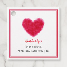 Schattige Sweetheart Lijst Valentijns Baby shower Bedankjes Labels