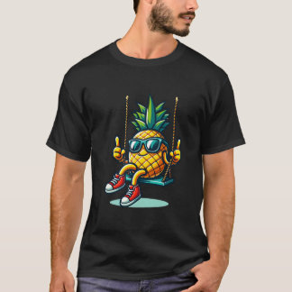 Schattige Swinging Pineapple grappige Swinger T-shirt