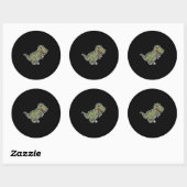 Schattige T-Rex Dinosaurus Sticker – Grappige Cart (Vel)
