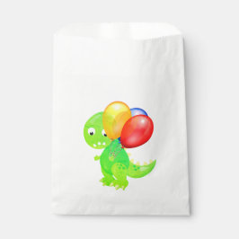Schattige T-Rex Dinosaurus Verjaardagsfeest met Ba Bedankzakje