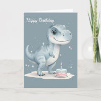 Schattige T-Rex Dinosaurussen met Taart - Kinderve