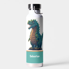 Schattige T-Rex Gelukkige Tyrannosaurus Rex Dinosa Waterfles