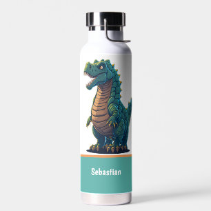 Schattige T-Rex Gelukkige Tyrannosaurus Rex Dinosa Waterfles
