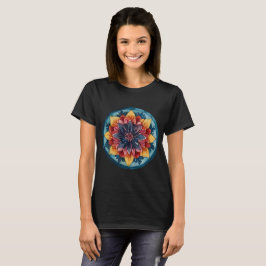 Schattige T-shirt Mandala kleurrijk ontwerp