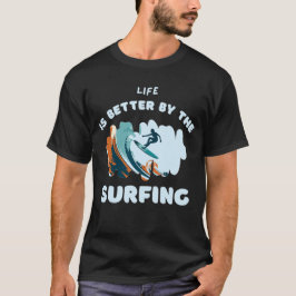 Schattige T-shirt met surfdesign