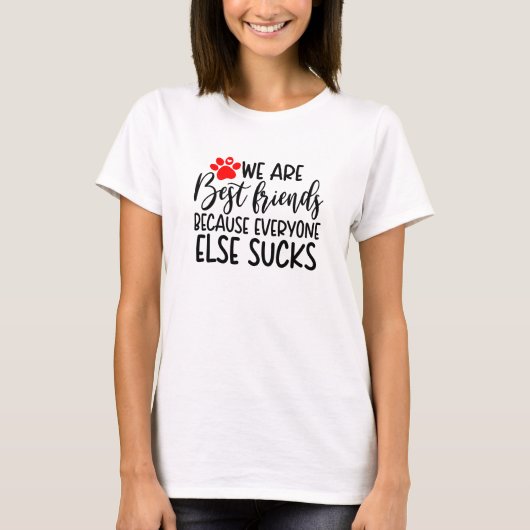 Schattige T-shirt van beste vriend, grappige diere (Voorkant)