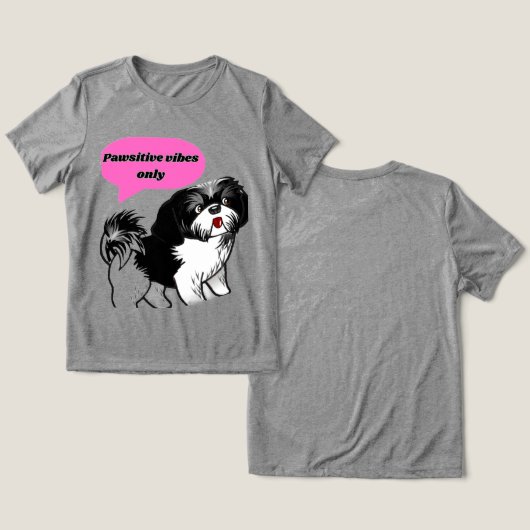 Schattige T-shirt voor dierenliefhebbers (Ontwerp Voorkant & Achterkant)