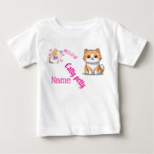 Schattige T-shirt voor katten en vlinders - Person (Voorkant)