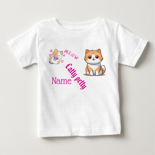 Schattige T-shirt voor katten en vlinders - Person (Voorkant)