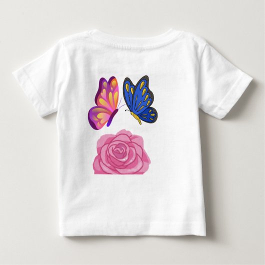 Schattige T-shirt voor katten en vlinders - Person (Achterkant)