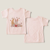 Schattige T-shirt voor peuter meisje (Ontwerp Voorkant & Achterkant)