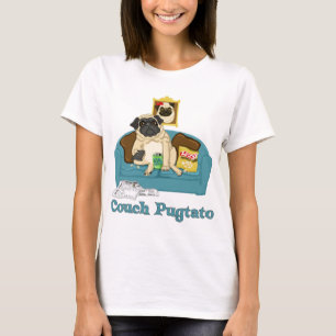 Schattige  T - shirts van Couch Pugtato, cadeaus