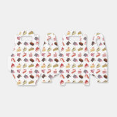 Schattige taart variëteitspatroon bedankdoosjes (Uitgevouwen)