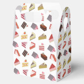 Schattige taart variëteitspatroon bedankdoosjes (Geopend)