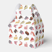 Schattige taart variëteitspatroon bedankdoosjes (Voorkant Zijde)