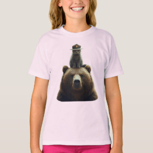 Schattige Tabby Boswachter Kinderen T-shirt
