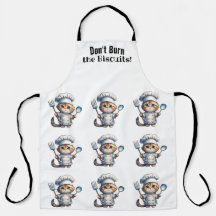 Schattige Tabby Cat Chef All-Over Print Schort